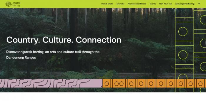 ngurrak barring | arts and culture trail through the Dandenong Ranges