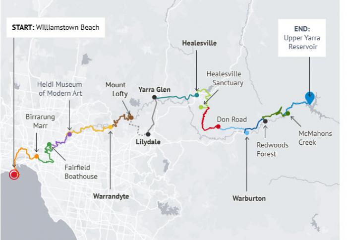 Birrarung Valley Walk | Williamstown to Upper Yarra Reservoir