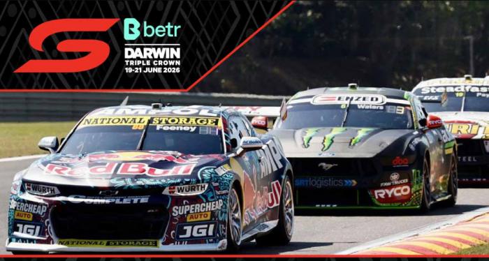 betr Darwin Triple Crown: Supercars 2026