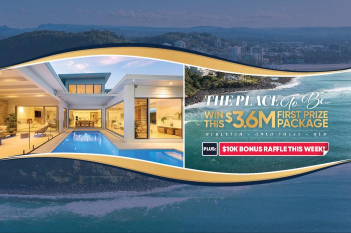 Mater Prize Home Lotteries: Win $3.6 MILLION Gold Coast Prize Package