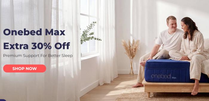 Onebed Max: Extra 30% Off
