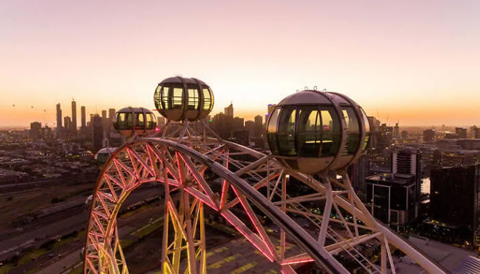Melbourne Ferris Wheel - Polly Woodside Park, South Wharf