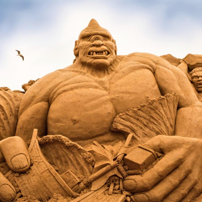 Australian Sand Sculpting Championships - The Villains of Story Time