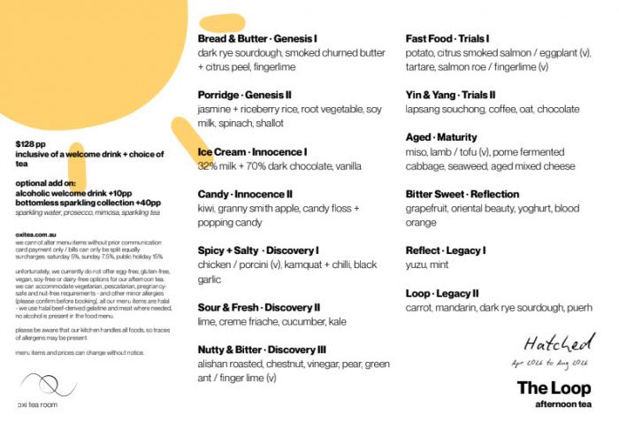 Oxi Tea Room (Carlton): afternoon tea: hatched - the loop