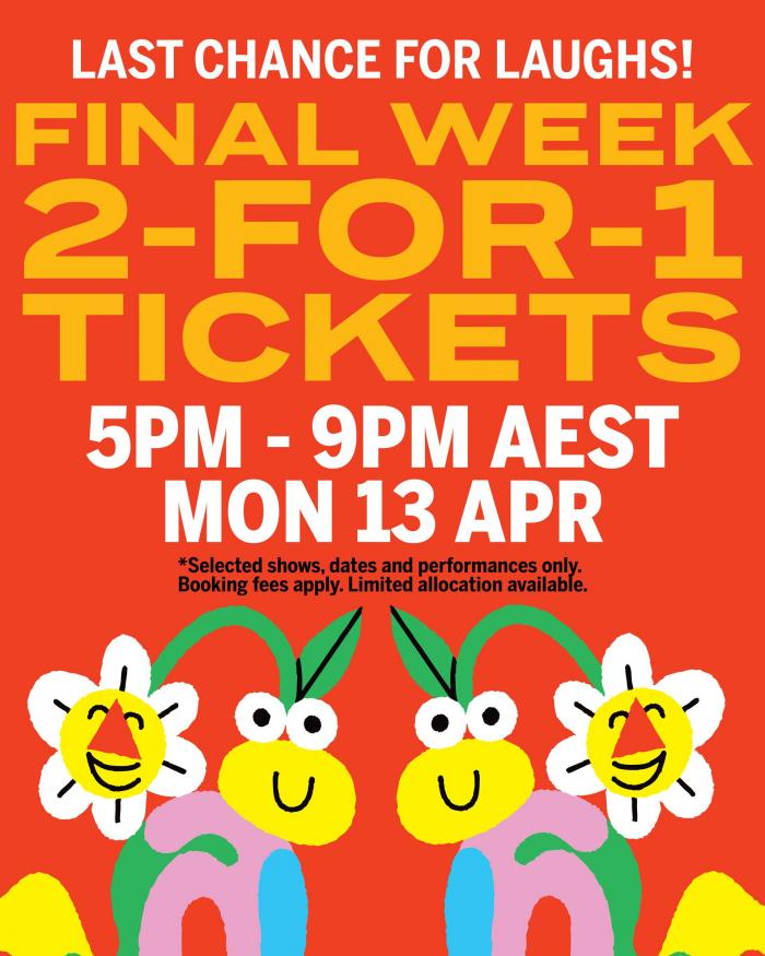 Comedy Festival 2026 (Final Week) 2 for 1 Tickets