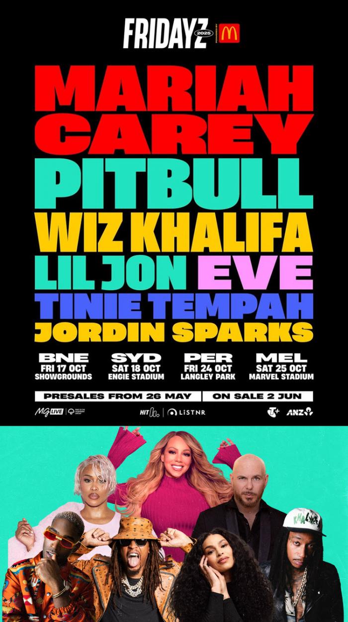 Fridayz Live 2025 Feat Mariah Carey Pitbull Wiz Khalifa & More Fridayz Live 2025 Feat Mariah Carey Pitbull Wiz Khalifa & More