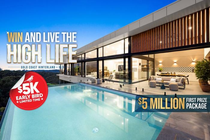 Mater Lotteries: Win a Luxury $5 MILLION Gold Coast Hinterland Prize Package