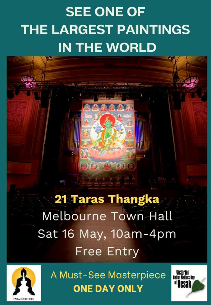 Peter Iseli: 21 Taras Thangka - Giant Painting