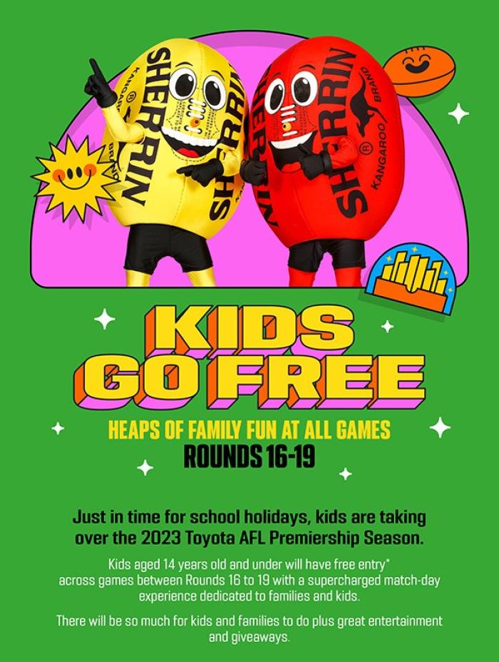 Kids GO FREE | AFL Rounds 16-19