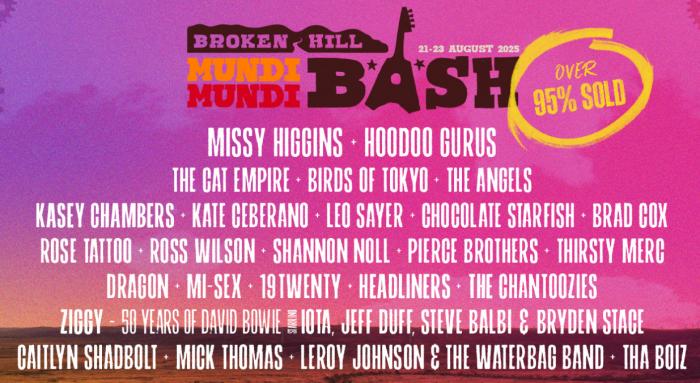 Broken Hill Mundi Mundi Bash 2025