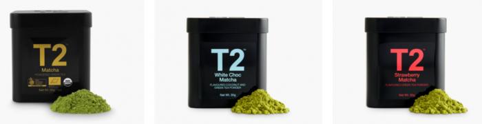 T2 Tea: Matcha New Range