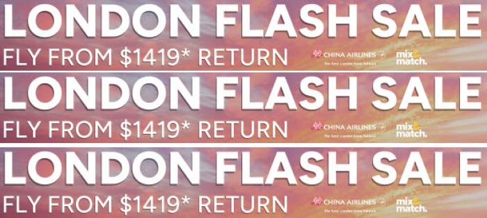 Mix & Match AU: London Flights Sale - From $1419 Return Mix & Match AU: London Flights Sale - From $1419 Return