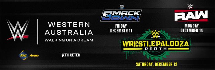 WWE Weekend Takeover 2026: Wrestlepalooza, SmackDown and Raw in Perth