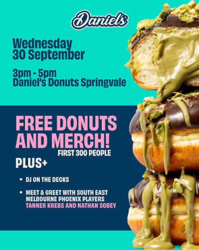 NBL Stars Meet and Greet at Daniel's Donuts Springvale