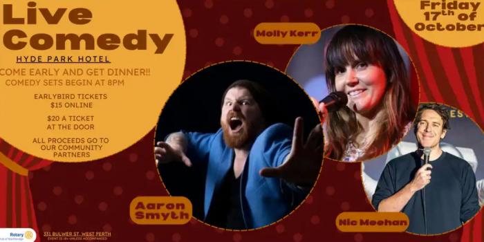 Rotary Club of Northbridge WA: Live Comedy Fundraiser - Hyde Park Hotel