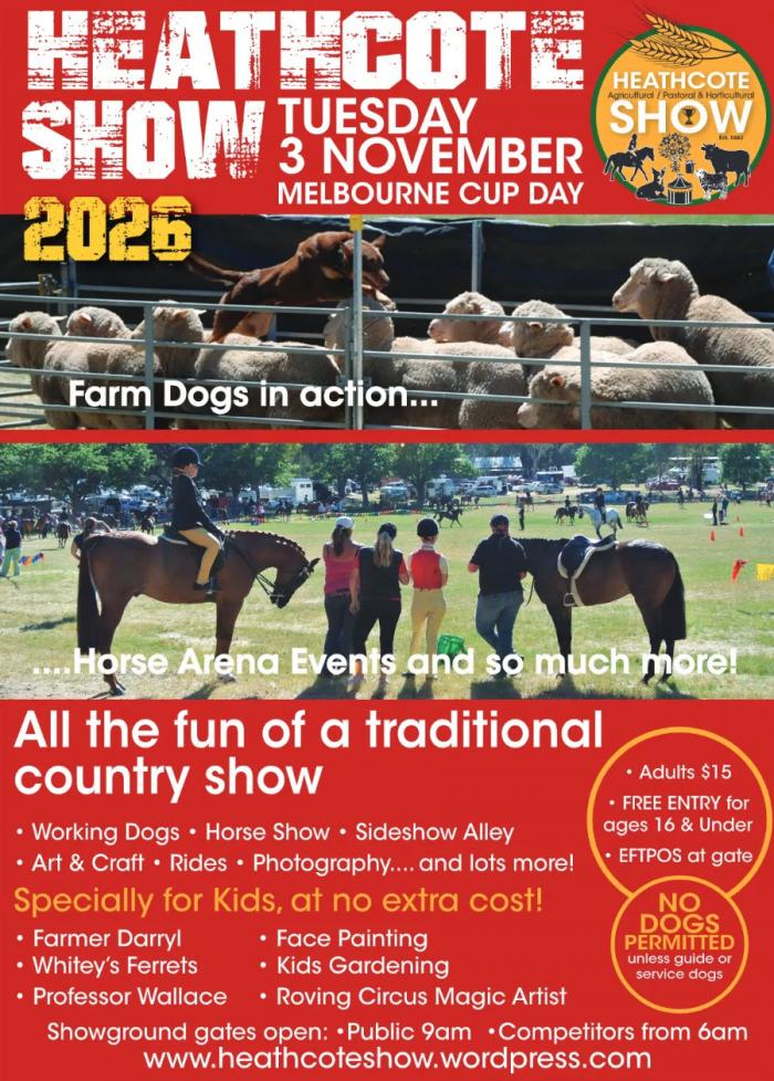 Heathcote Agricultural Show 2026