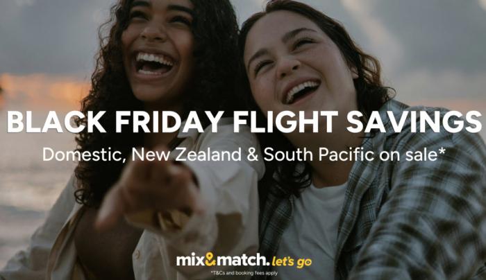 Mix & Match AU: Black Friday Flight Deals $30* off 