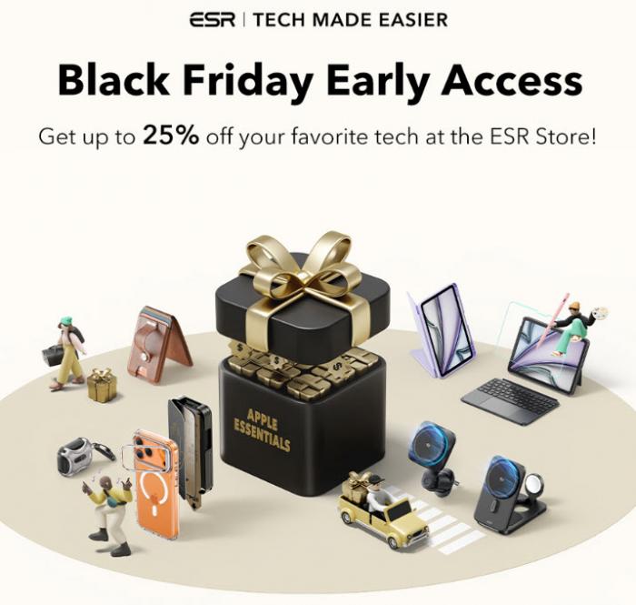 ESR Black Friday Sale 25% OFF: iPhone Accessories ESR Black Friday Sale 25% OFF: iPhone Accessories