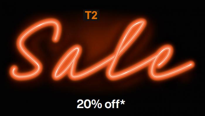 T2 Tea: Take 20% Off Sale